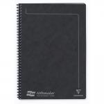 Clairefontaine Europa Notemaker A4 Wirebound Pressboard Cover Notebook Ruled 120 Pages Black (Pack 10) - 4862 65412EX