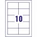 Avery Single-Sided Business Cards Pack 100 10 Sheets - C32011-10 65456AV