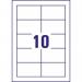 Avery Single-Sided Business Cards Pack 100 10 Sheets - C32011-10 65456AV