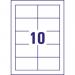 Avery Single-Sided Business Cards Pack 100 10 Sheets - C32011-10 65456AV