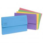 Exacompta Forever Document Wallet Manilla Foolscap Half Flap 290gsm Assorted (Pack 25) 211/5000Z 65545EX