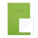 Rhino A4 Exercise Book 80 Page Ruled Blank F8B Light Green (Pack 50) - VEX668-755-6 65631VC