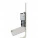 Alba Wall Automatic Hand Sanitiser Dispenser 1 Litre Steel White - MHGELWALL 65841AL