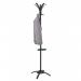 Alba Coat Stand 5 Pegs Plus 5 Mini Pegs Steel H175cm Black - PMCLEO N 65876AL