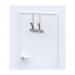 Alba Coat Hooks 2 Double Pegs Silver Grey SteelLight Wood L36.7xW30x15cm - PMV2P 65890AL