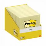 Post-It Notes Retail Display 76x76mm 100 Sheets Canary Yellow (Pack 10) - 7100317841 65918MM