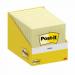 Post-It Notes Retail Display 76x76mm 100 Sheets Canary Yellow (Pack 10) - 7100317841 65918MM