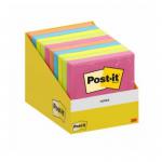 Post-It Notes Retail Display 76x76mm 100 Sheets Assorted Colours (Pack 10) - 7100317840 65925MM