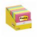 Post-It Notes Retail Display 76x76mm 100 Sheets Assorted Colours (Pack 10) - 7100317840 65925MM