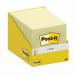 Post-It Z Notes Retail Display 76x76mm 100 Sheets Canary Yellow (Pack 10) - 7100317838 65939MM