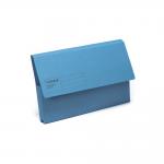 Guildhall Blue Angel Document Wallet Manilla Foolscap Half Flap 285gsm Blue (Pack 50) - GDW1-BLUZ 65951EX