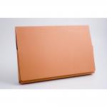 Guildhall Document Wallet Manilla Full Flap Foolscap 315gsm Orange (Pack 50) - PW2-ORGZ 66042EX