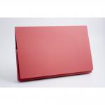Guildhall Document Wallet Manilla Full Flap Foolscap 315gsm Red (Pack 50) - PW2-REDZ 66056EX