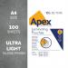 ValueX Ultra Lightweight A4 Laminating Pouches Glossy Finish (Pack 100) - 602001 66177FE