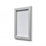Deflecto A3 Lockable Wall Mounted 32mm Aluminium Snap Frame Literature Display Sign Holder Silver - SFA3LS 66373DF