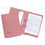 Guildhall Transfer Spring Transfer Pocket File Manilla Foolscap 315gsm Pink (Pack 25) - 349-PNKZ 66546EX