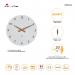Alba Quartz Wall Clock 300mm Diameter WhiteWalnut - HORMILENA BC 66562AL