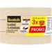 Scotch Classic Masking Tape 24mm x 50m (Pack 3) - 7100212740 66611MM