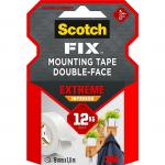 Scotch Fix Extreme Interior Double-sided Mounting Tape Holds up to 12Kg 19mm x 1.8m (Roll) - 7100263859 66632MM