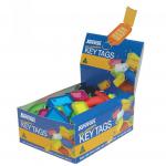 Kevron Key Tags Plastic Assorted Colours (Pack 100) ID5AC100Z 66644EX