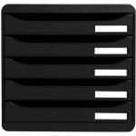 Exacompta Big Box+ 5 Drawer Set Open Black - 309714D 66672EX