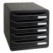 Exacompta Big Box+ 5 Drawer Set Open Black - 309714D 66672EX