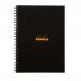 Rhodia A4 Wirebound Hard Cover Notebook Ruled 160 Pages (Pack 3) 119232C 66707EX