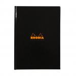 Rhodia A5 Hard Cover Casebound Business Book Ruled 192 Pages Black (Pack 3) - 119231C 66728EX