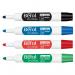 Berol Dry Wipe Whiteboard Pens Bullet Tip Black Blue Red & Green (Pack 4) - 1984863 66772NR
