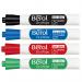 Berol Dry Wipe Whiteboard Pens Bullet Tip Black Blue Red & Green (Pack 4) - 1984863 66772NR