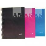 Silvine Luxpad A5 Wirebound Hard Cover Notebook Ruled 140 Pages Assorted Colours (Pack 12) - THBA5AC 66774SC