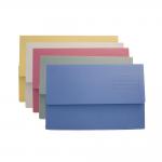 Exacompta Document Wallet Manilla Foolscap Half Flap 250gsm Assorted (Pack 50) - DW250-ASTZ 66798EX