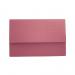 Exacompta Document Wallet Manilla Foolscap Half Flap 250gsm Red (Pack 50) - DW250-REDZ 66805EX