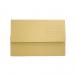 Exacompta Document Wallet Manilla Foolscap Half Flap 250gsm Yellow (Pack 50) - DW250-YLWZ 66812EX