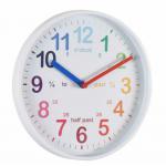 Acctim Wickford Time Teaching Wall Clock With Multi-coloured Numbers and White Edging - 22522 66828AT
