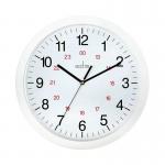Acctim Metro Quartz 24 Hour Wall Clock 300mm Diameter White - 21162 66870AT