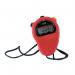 Acctim Sprint Water Resistant Stopwatch Red With Lanyard and Whistle - TIM901R 66919AT