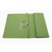 Exacompta Pocket Spring File Manilla Foolscap 285gsm Green (Pack 25) - TPFM-GRNZ 66973EX