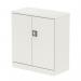Dynamic Qube by Silverline 1000mm 2-Door Stationery Cupboard White with Shelf - QS2046 66975DY