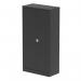 Dynamic Qube by Silverline 1850mm 2-Door Stationery Cupboard Black with Shelves - QS2047 66982DY