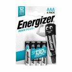 Energizer Max Plus AAA Alkaline Batteries (Pack 4) - E301321404 66991AA