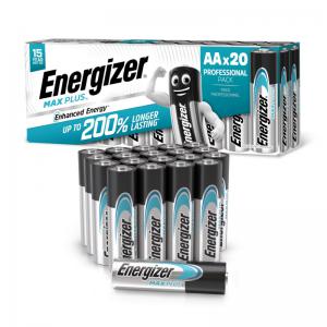 Energizer Max Plus AA Alkaline Batteries Pack 20 - E301323502 67026AA