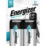 Energizer Max Plus D Alkaline Batteries (Pack 2) - E301323902 67047AA