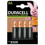 Duracell AA Rechargeable Batteries 1300mAh (Pack 4) - DURHR6B4-1300SC 67075AA