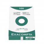 Exacompta Record Cards Ruled 150x100mm White (Pack 100) 13802X 67078EX