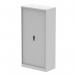 Dynamic Qube by Silverline 2000mm Side Tambour Cupboard Light Grey with Shelves - QS2069 67080DY