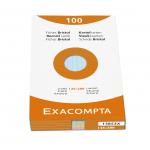 Exacompta Record Cards Ruled 200x125mm Assorted Colours (Pack 100) 13853X 67106EX