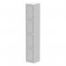 Dynamic Qube by Silverline Locker 4 Door 1800mm High Light Grey - QS2077 67136DY