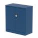 Dynamic Qube by Silverline 1000mm 2-Door Stationery Cupboard Blue with Shelf - QS2089 67220DY