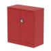 Dynamic Qube by Silverline 1000mm 2-Door Stationery Cupboard Red with Shelf - QS2091 67234DY